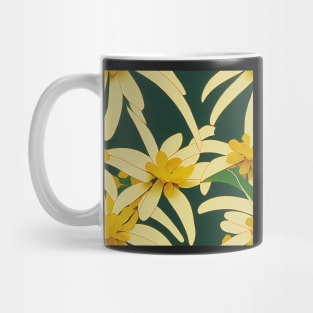 Beautiful Stylized Yellow Flowers, for all those who love nature #202 Mug